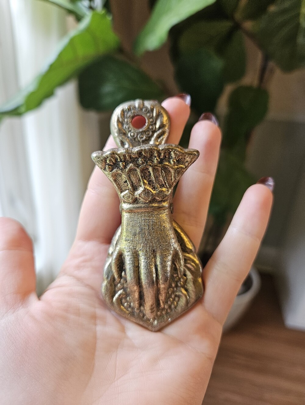 Vintage Brass Victorian Paper Clip